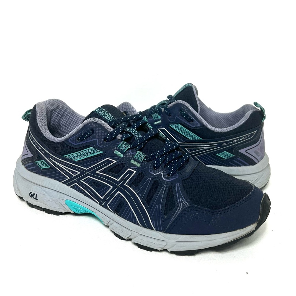 ASICS GEL-VENTURE 7 Trail Running Shoe, Navy Blue, Size 7 (Style #: 1012A476)